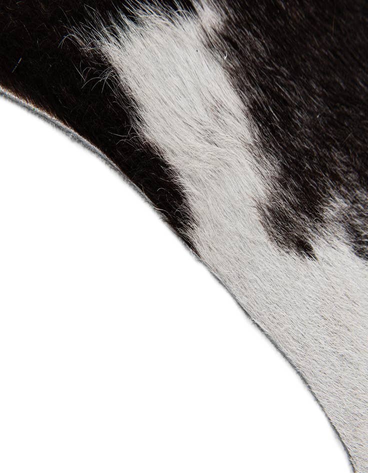 Detail image of  4' 5 x 4' 11 Cowhide Leather Square Rug