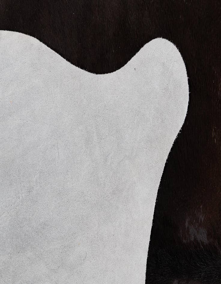 Detail image of  4' 5 x 4' 11 Cowhide Leather Square Rug