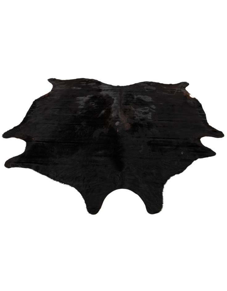 Detail image of  6' 6 x 6' 11 Cowhide Leather Square Rug