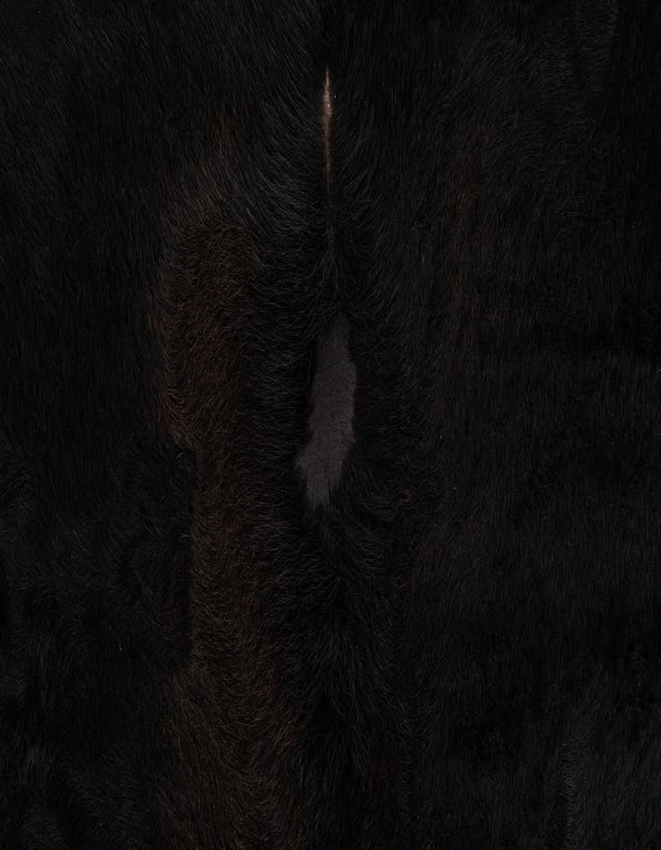 Detail image of  6' 6 x 6' 11 Cowhide Leather Square Rug