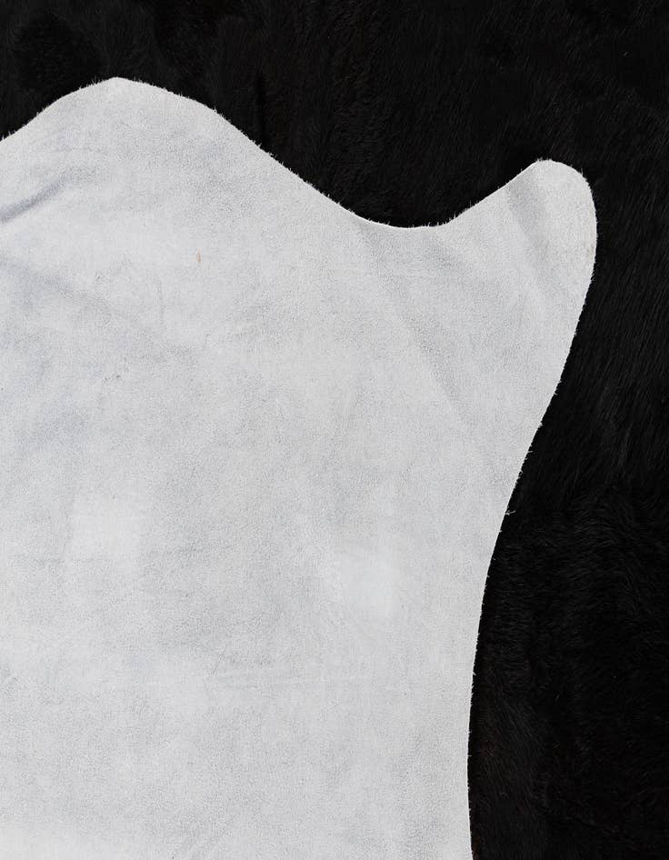 Detail image of  6' 6 x 6' 11 Cowhide Leather Square Rug