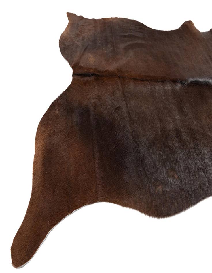 Detail image of  5' x 5' Cowhide Leather Square Rug