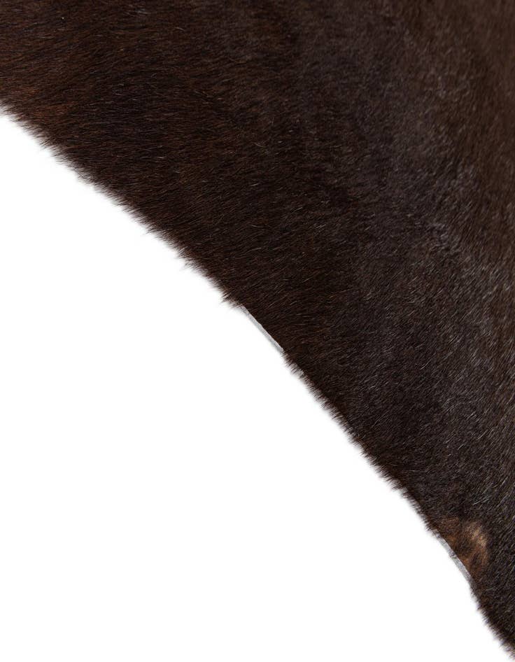 Detail image of  5' x 5' Cowhide Leather Square Rug