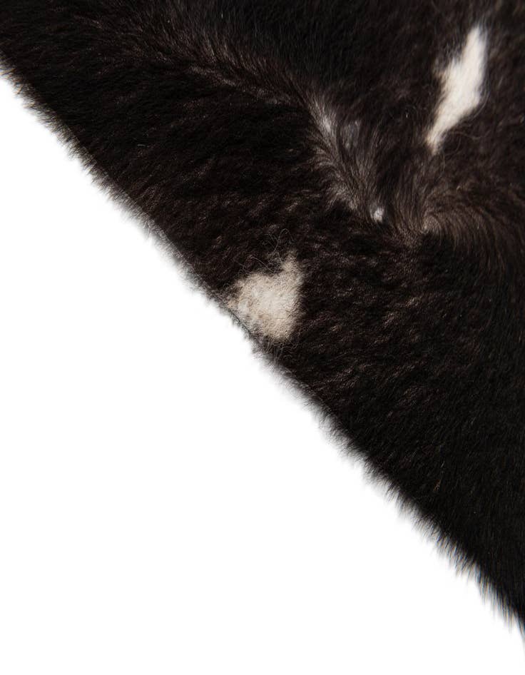 Detail image of  6' 4 x 6' 5 Cowhide Leather Square Rug