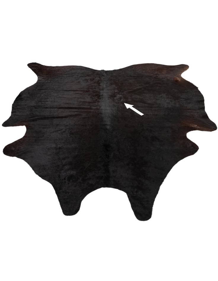 Detail image of  6' 2 x 6' 8 Cowhide Leather Square Rug
