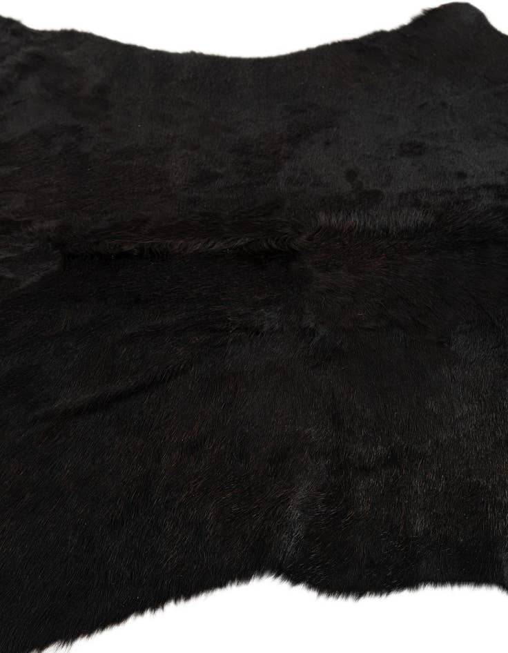 Detail image of  5' 4 x 5' 7 Cowhide Leather Square Rug