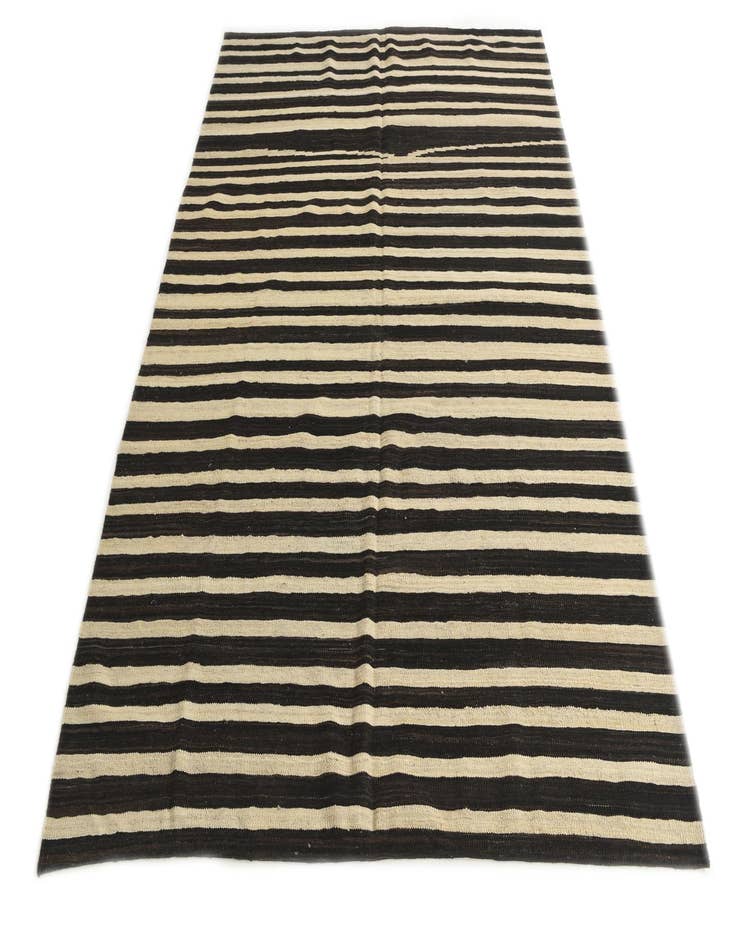 Detail image of  5' 10 x 8'  Hand Woven Kilim Modern Wool Rug