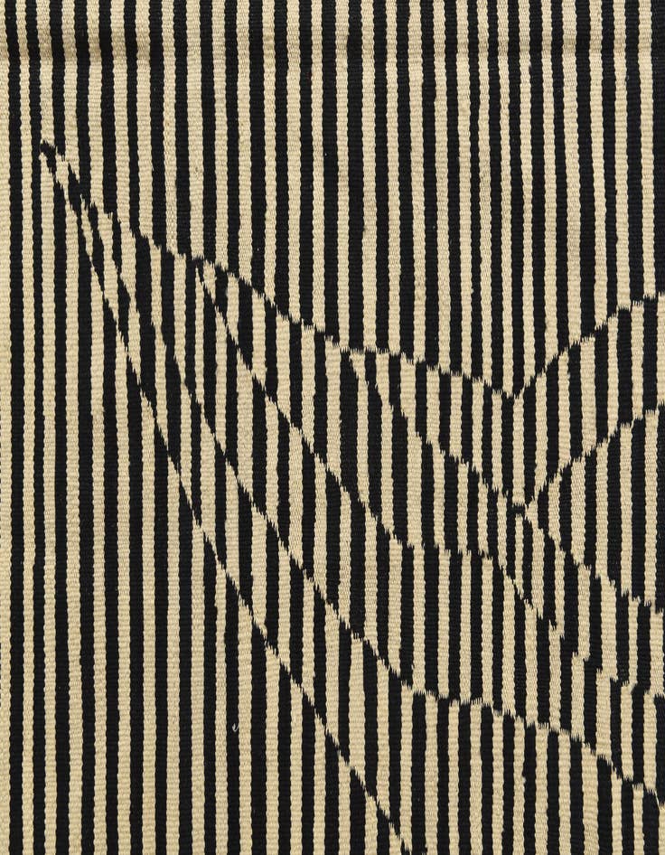 Detail image of  4' 7 x 7' 10  Hand Woven Kilim Modern Wool Rug