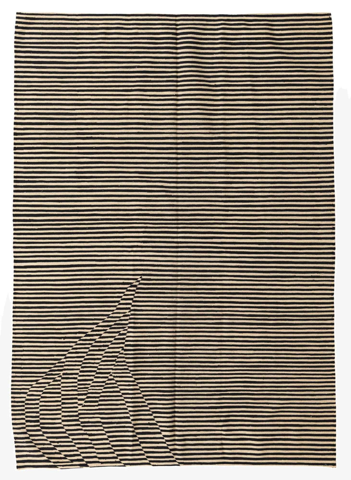  5' 7 x 7' 10  Hand Woven Kilim Modern Wool Rug