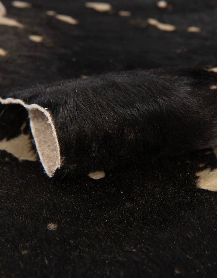 Detail image of  5' 7 x 6' 3 Cowhide Leather Rug