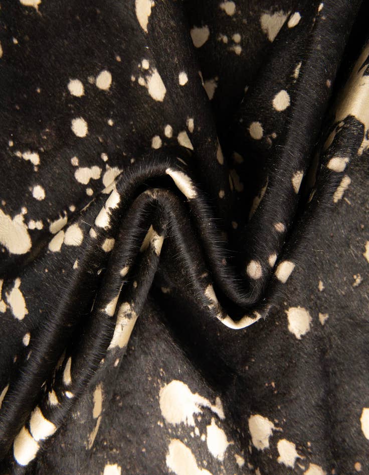 Detail image of  5' 7 x 6' 3 Cowhide Leather Rug