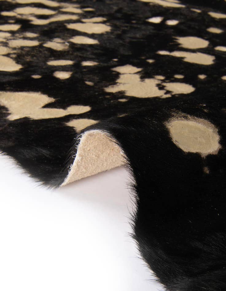 Detail image of  5' 7 x 6' 3 Cowhide Leather Rug
