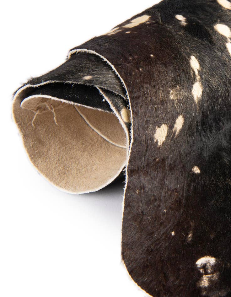 Detail image of  5' 7 x 6' 3 Cowhide Leather Rug