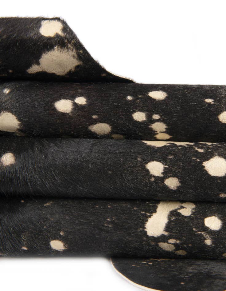 Detail image of  5' 7 x 6' 3 Cowhide Leather Rug