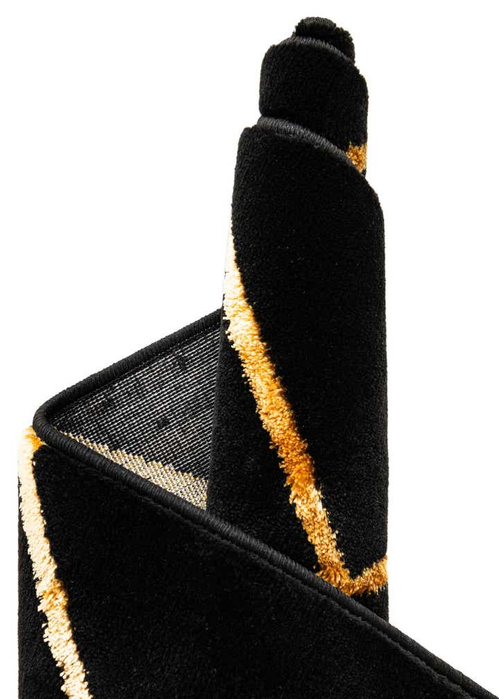 Black and Gold 9' x 12' Vogue Geo Rug | Rugs.com