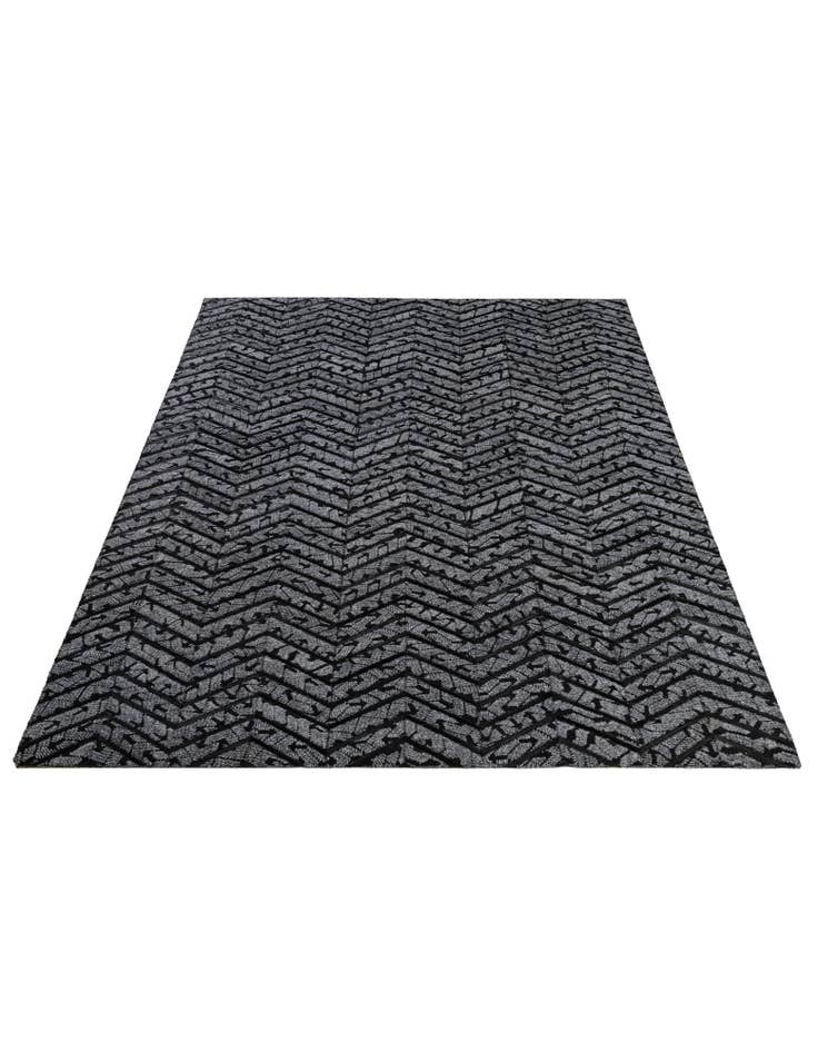 Detail image of  4' 11 x 7' 8 Cowhide - Patchwork Rug