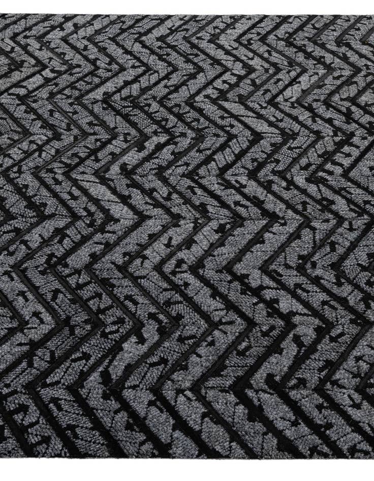 Detail image of  4' 11 x 7' 8 Cowhide - Patchwork Rug