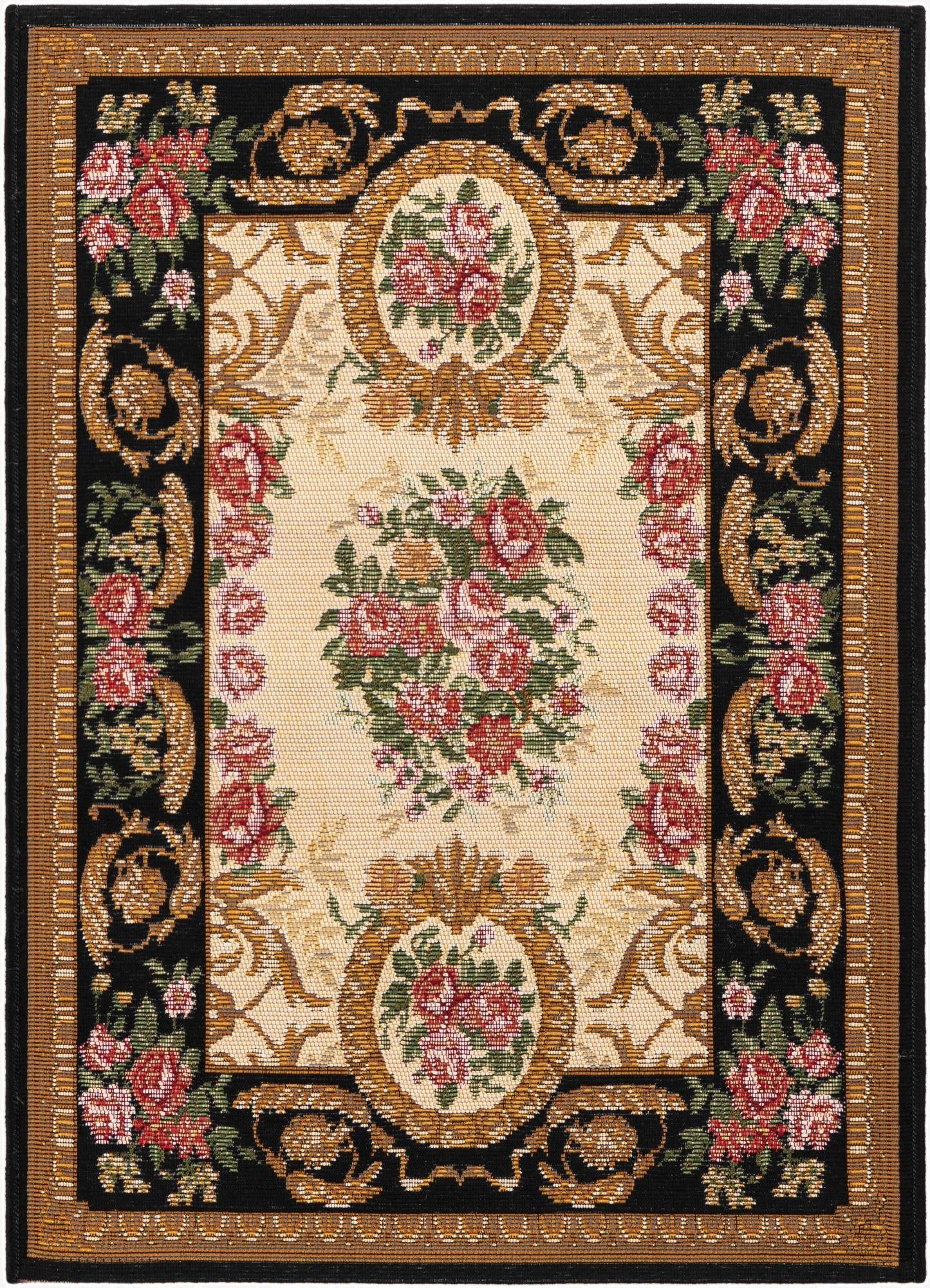  2' x 3'  Washable Traditional Indoor / Outdoor Rug