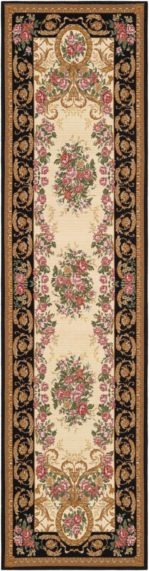  2' x 8'  Washable Traditional Indoor / Outdoor Runner Rug