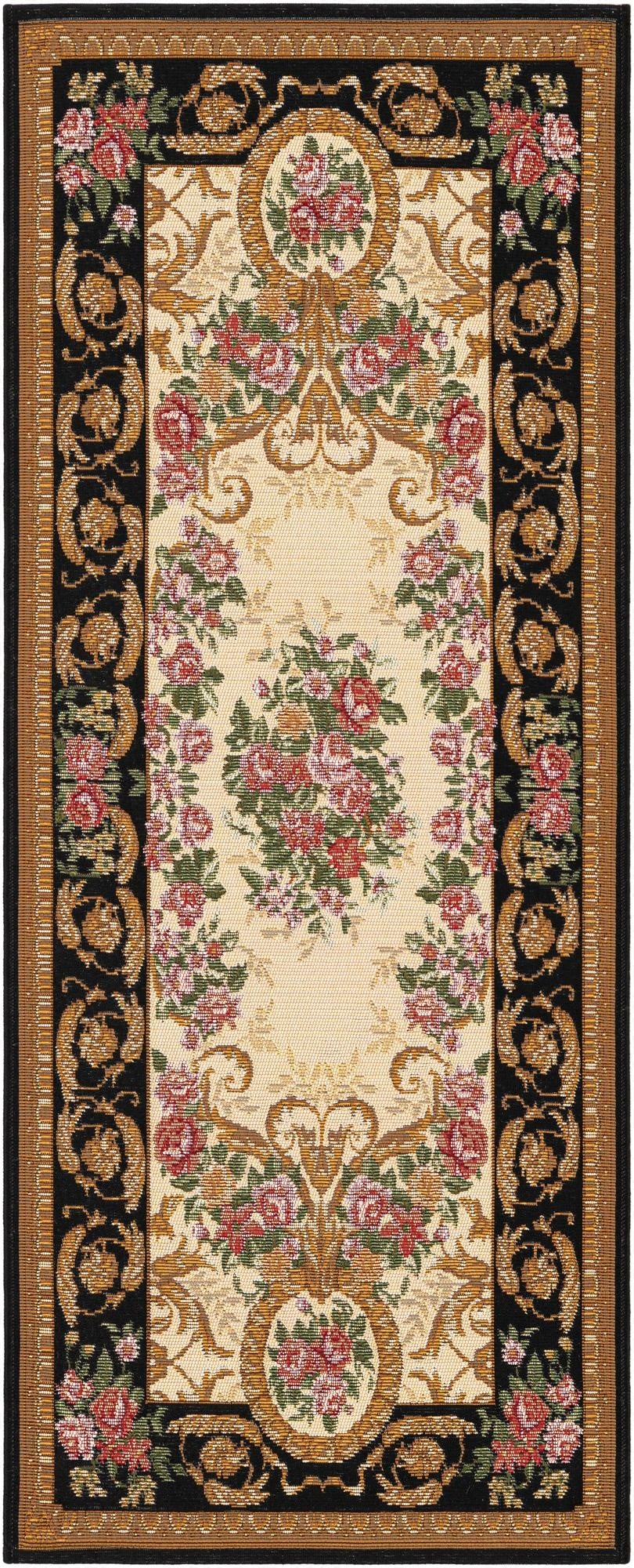  2' x 5'  Washable Traditional Indoor / Outdoor Runner Rug