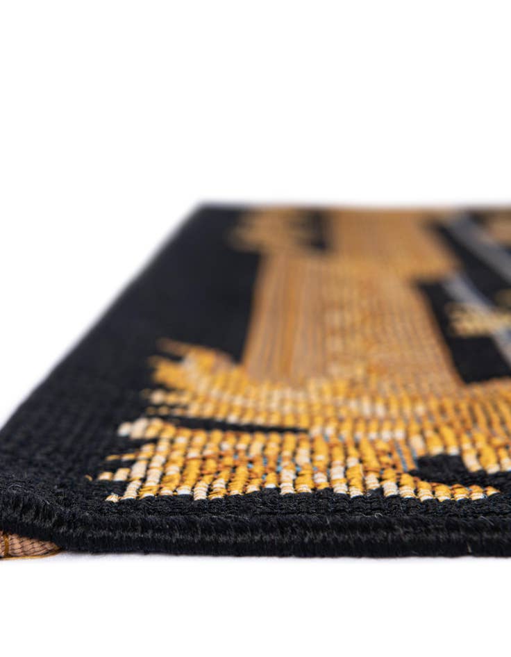 Detail image of  10' x 10'  Washable Traditional Indoor / Outdoor Square Rug