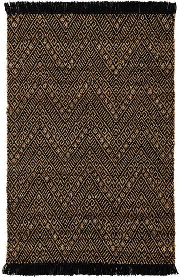  4' 1 x 6' 1  Hand Braided Jute Rug