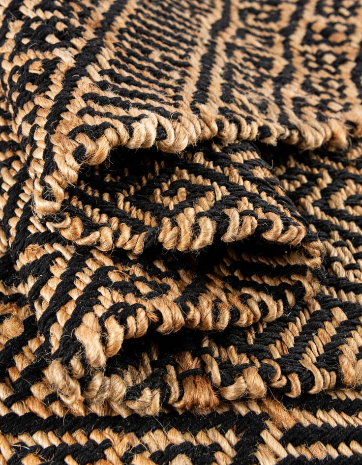 Detail image of  2' x 5' 1  Hand Braided Jute Runner Rug