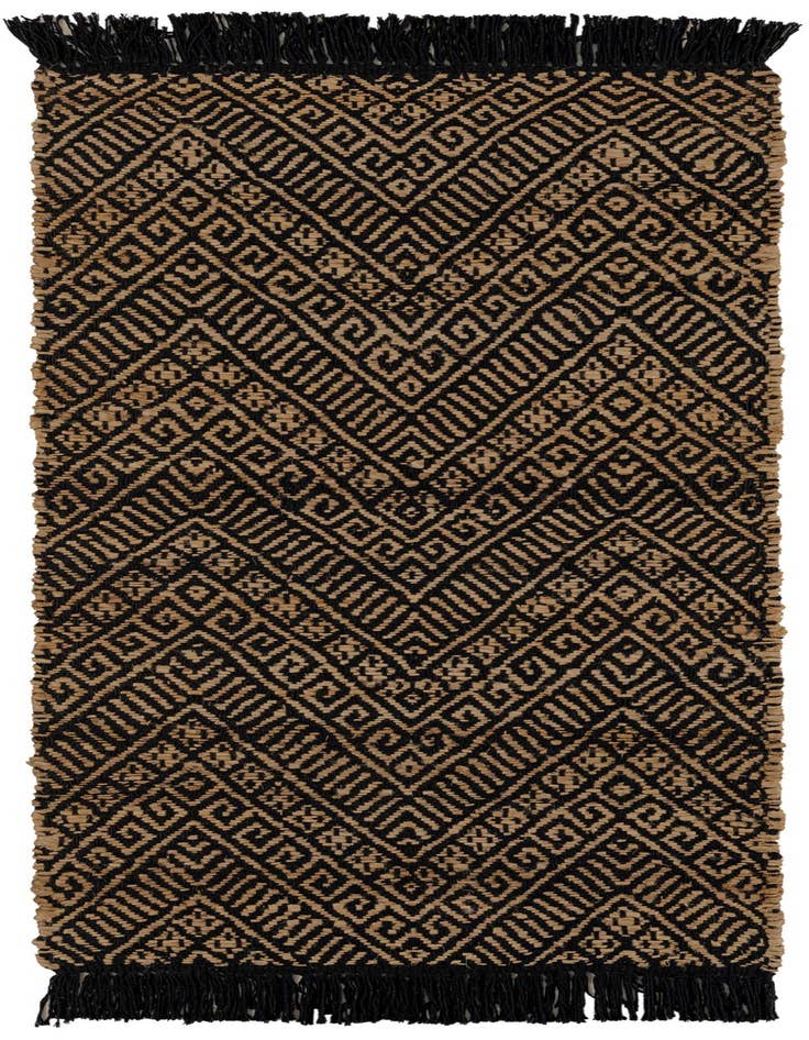 Detail image of  2' x 5' 1  Hand Braided Jute Runner Rug