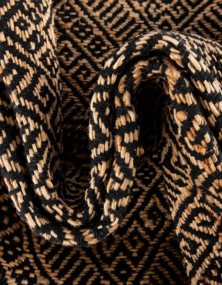Detail image of  7' 10 x 7' 10  Hand Braided Jute Square Rug