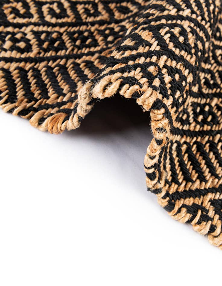 Detail image of  7' 10 x 7' 10  Hand Braided Jute Square Rug