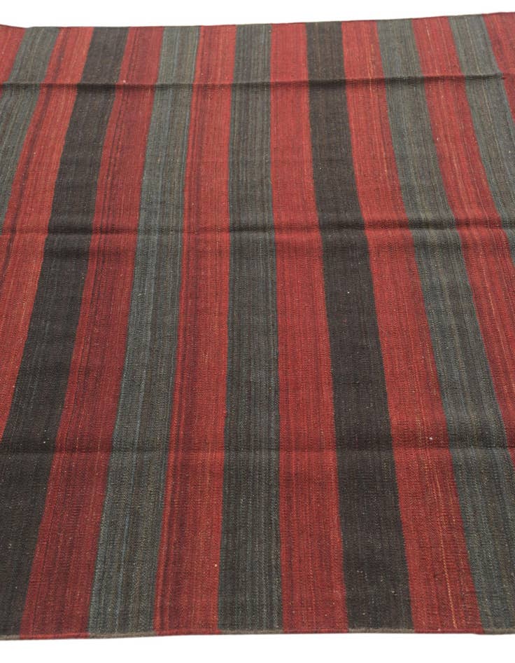 Detail image of  5' 5 x 9' 7  Hand Woven Kilim Modern Wool Rug