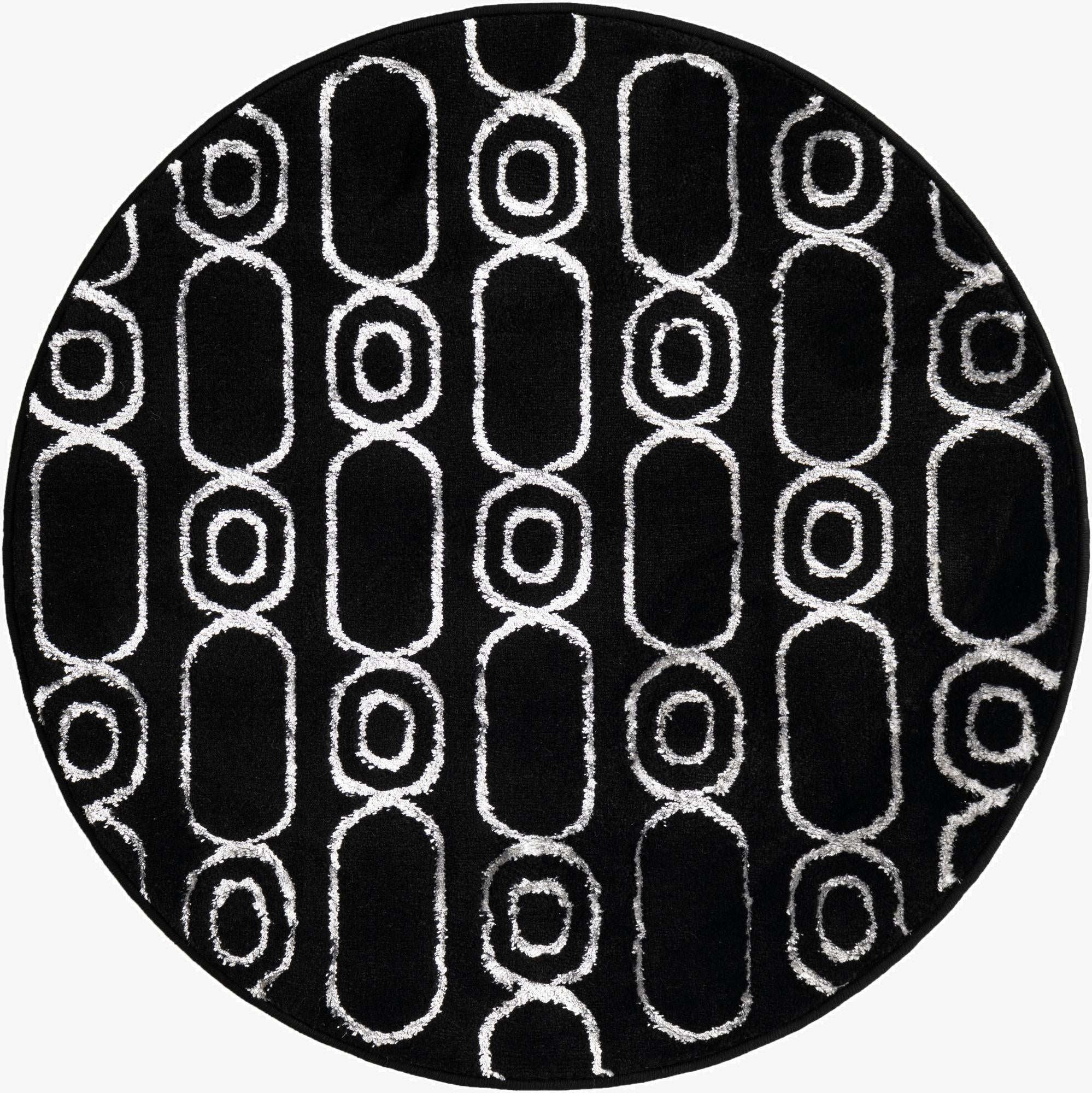  3' x 3' Vogue Geo Round Rug