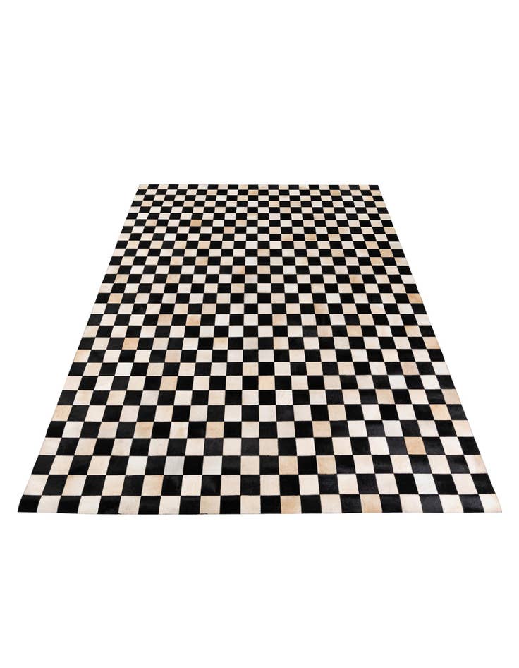 Detail image of  7' 11 x 9' 11 Cowhide Stocks Rug