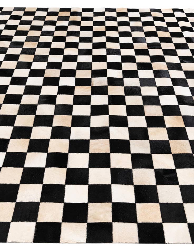 Detail image of  7' 11 x 9' 11 Cowhide Stocks Rug