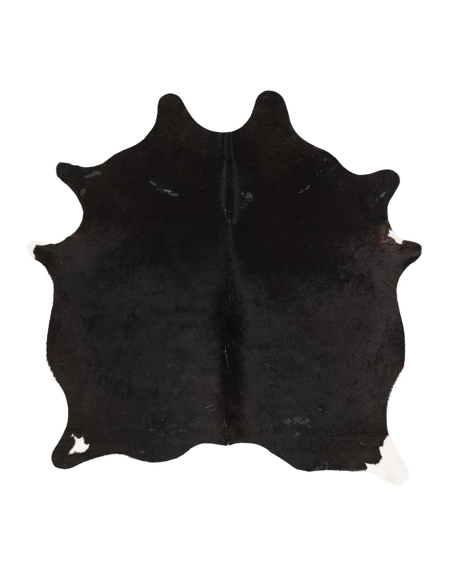 Primary image  5' x 5' 8 Cowhide Leather Freeform Rug