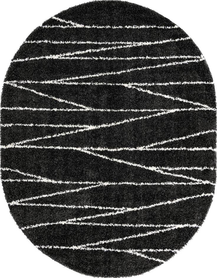 Detail image of  7' 10 x 10' Serenity Shag Oval Rug