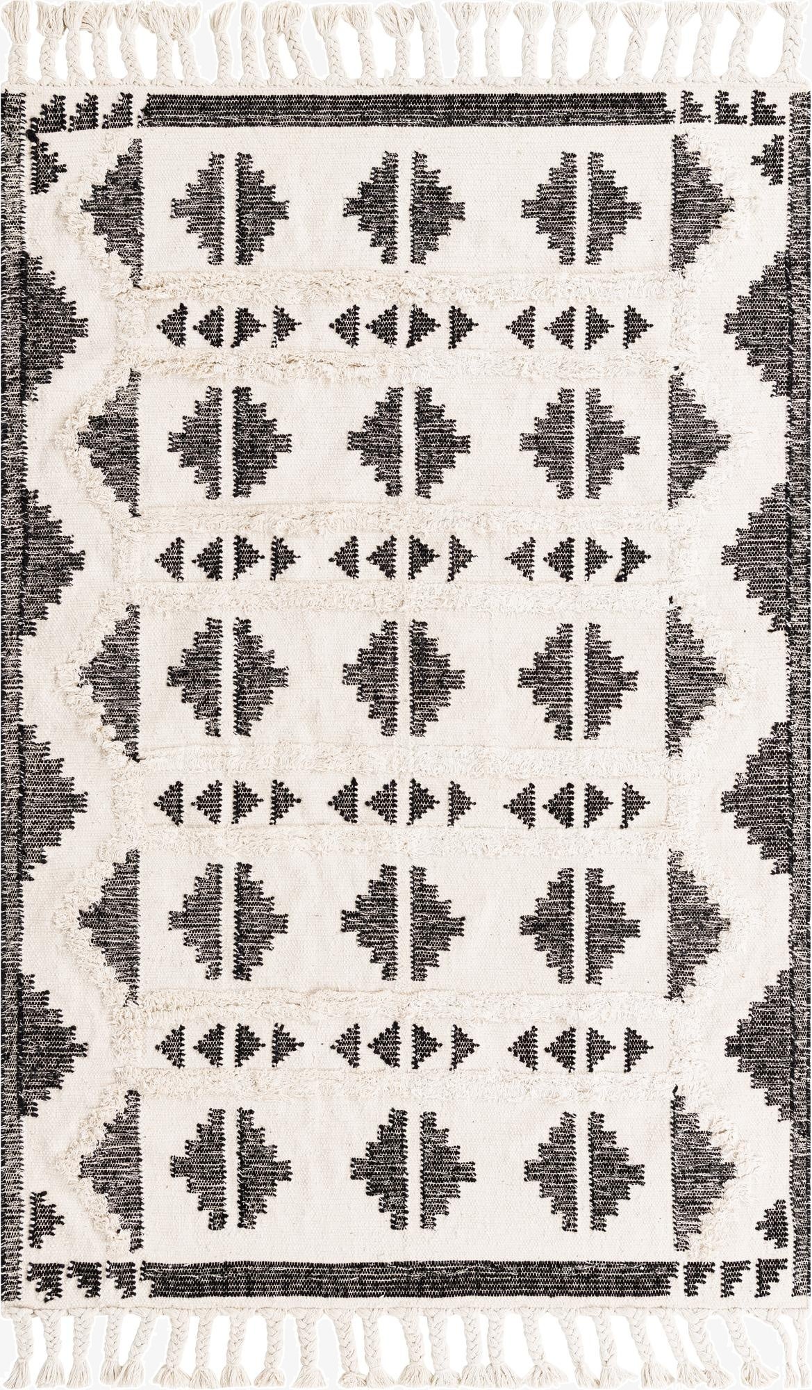  5' 1 x 8'  Hand Woven Arizona Wool Rug