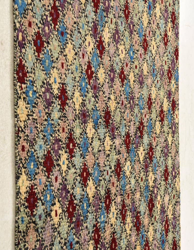 Detail image of  4' x 6' 5  Hand Knotted Balouch Wool Rug