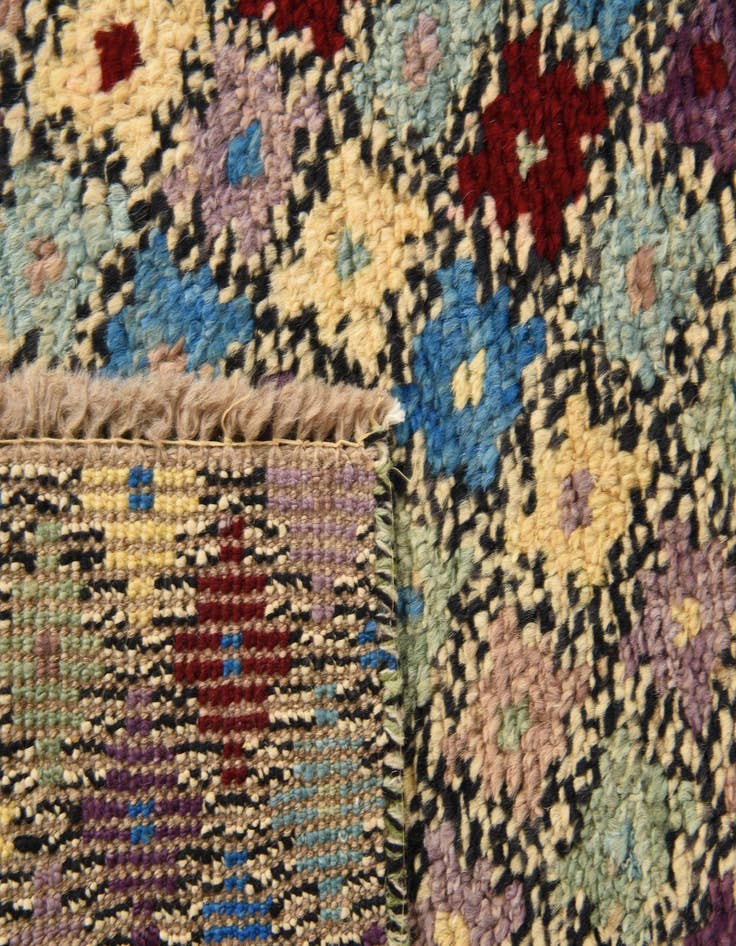 Detail image of  4' x 6' 5  Hand Knotted Balouch Wool Rug