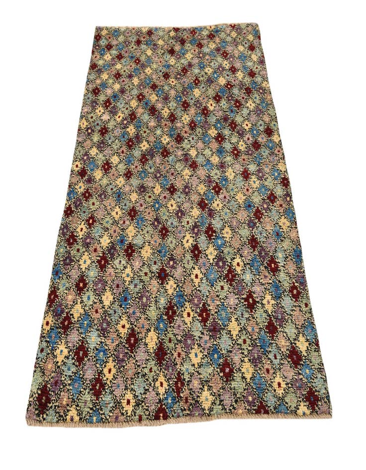 Detail image of  4' x 6' 5  Hand Knotted Balouch Wool Rug