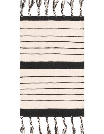 2' x 3' 1 Hand Woven Chindi Cotton Rug