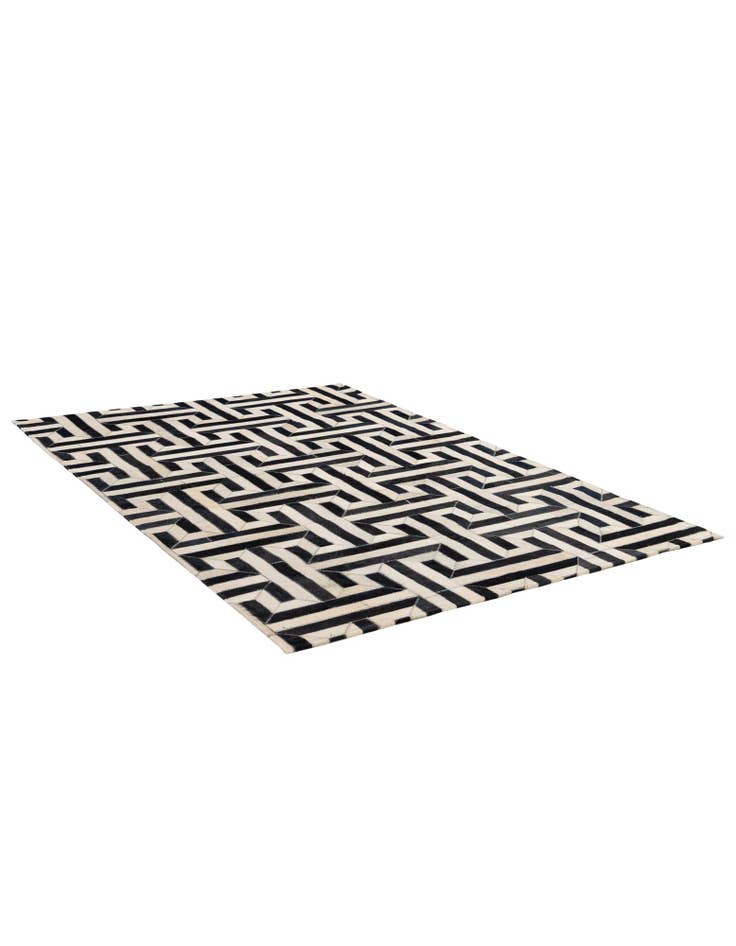 Detail image of  4' 2 x 6' 1 Cowhide - Patchwork Rug