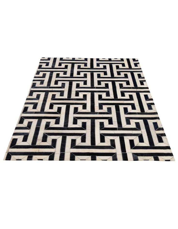 Detail image of  4' 2 x 6' 1 Cowhide - Patchwork Rug