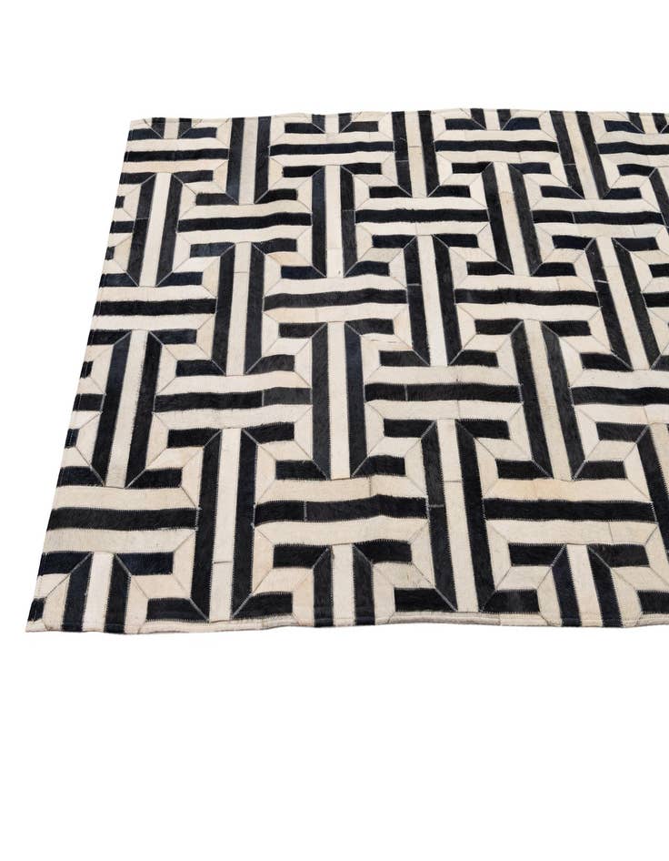 Detail image of  4' 2 x 6' 1 Cowhide - Patchwork Rug