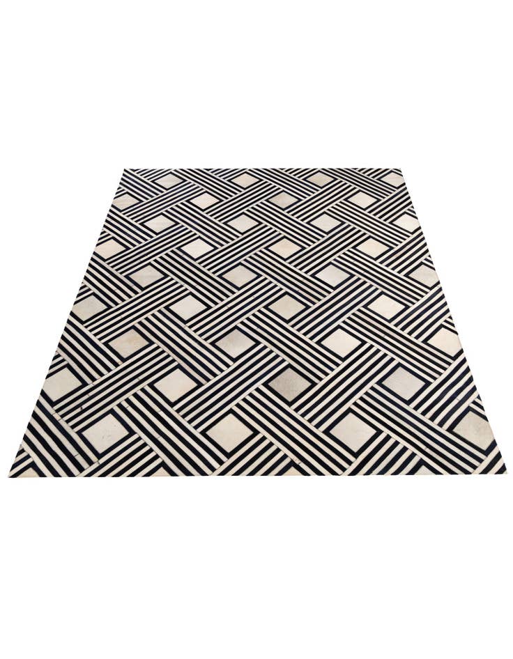 Detail image of  7' 11 x 9' 10 Cowhide - Patchwork Rug