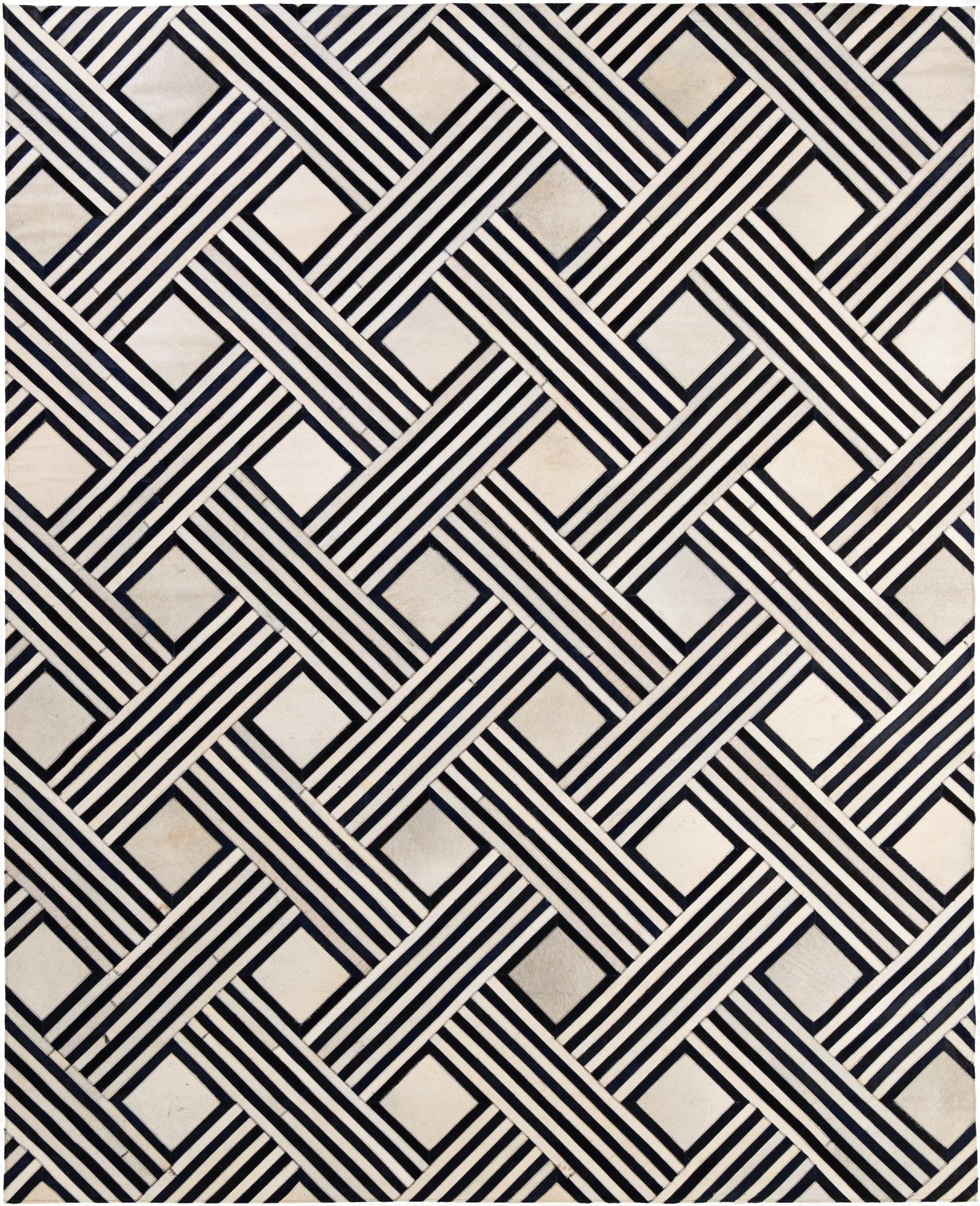  7' 11 x 9' 10 Cowhide - Patchwork Rug