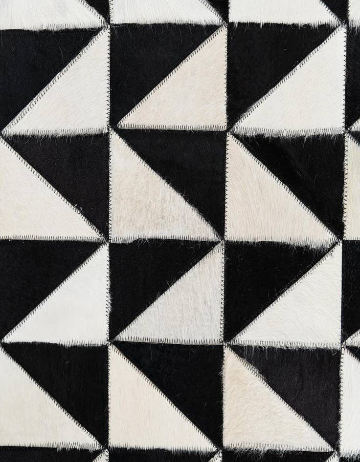 Detail image of  5' x 7' 10 Cowhide Leather Rug