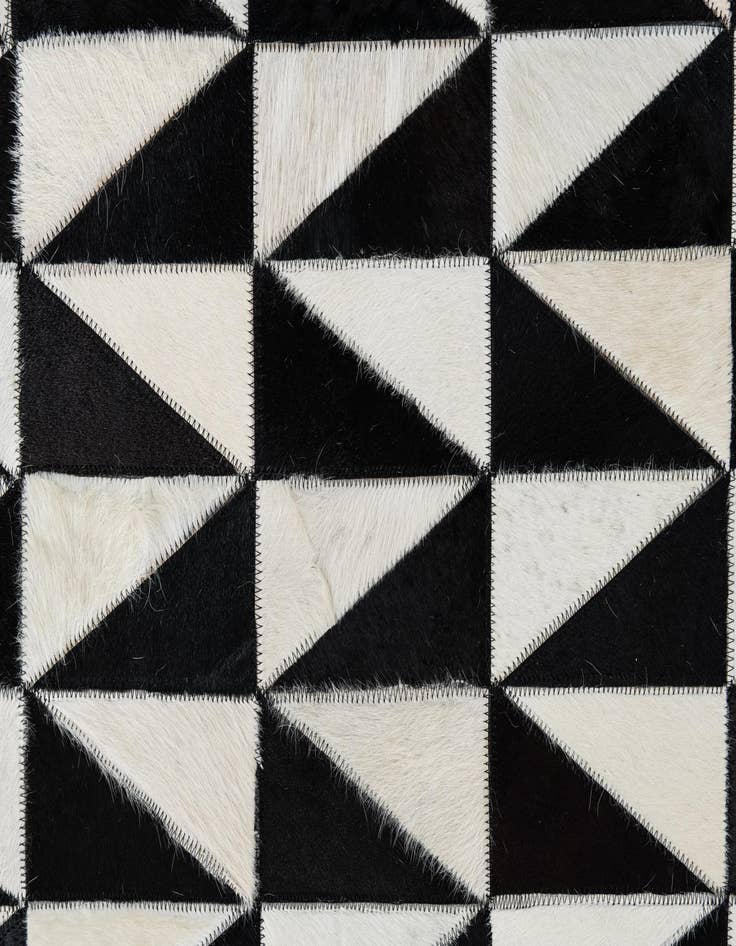 Detail image of  5' x 7' 10 Cowhide Leather Rug