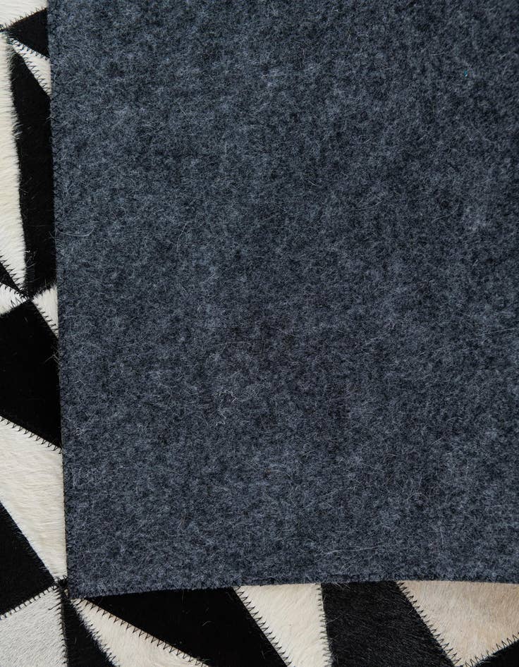 Detail image of  5' x 7' 10 Cowhide Leather Rug