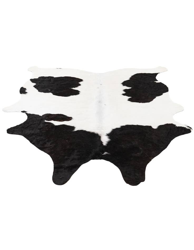 Detail image of  4' 4 x 4' 11 Cowhide Leather Rug